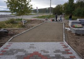 В Мончегорске отремонтировано более 8 тысяч квадратных метров тротуаров