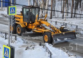С начала года в Мурманской области убрано порядка 60 тыс. кубометров снега