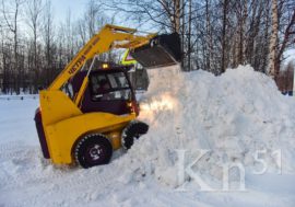 За неделю в Мурманской области очистили от снега 4100 дворов