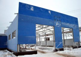 На мончегорской промплощадке КГМК продолжают строить дополнительный контрольно-пропускной пункт