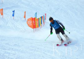 Работники Кольской ГМК и ветераны горнолыжного спорта соревновались в Мончегорске