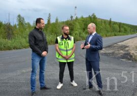 В Мончегорске завершается ремонт дороги на Риж-губу