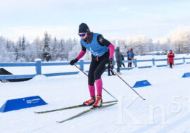 Мончегорские лыжницы отлично пробежали спринт на чемпионате Мурманской области