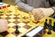 В честь 85-летия комбината «Североникель» в Мончегорске играли в шахматы