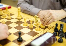 В честь 85-летия комбината «Североникель» в Мончегорске играли в шахматы