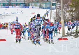 В Мончегорске прошло Первенство России по лыжным гонкам среди юниоров на дистанции 50 км