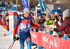 Российские лыжники бежали марафонскую гонку в Мончегорске